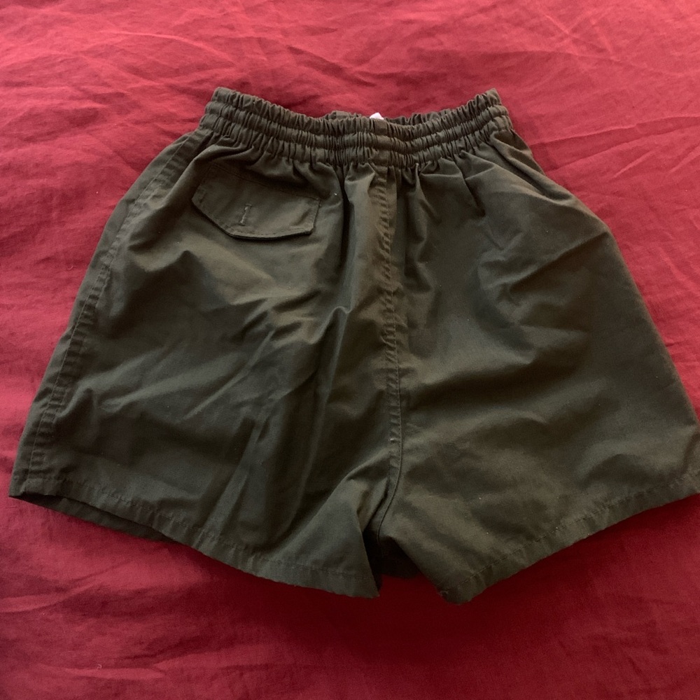 All cotton high waisted gym shorts